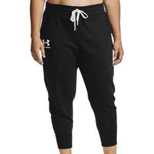 NWT Under Armour Women's UA Rival Fleece Joggers Black size 2X